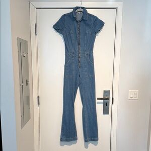 Fashion Nova Blue Denim Jumpsuit